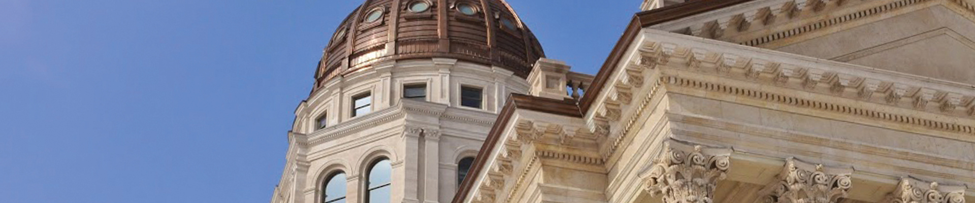 Photograph: Dome of the Kansas State Capitol building.