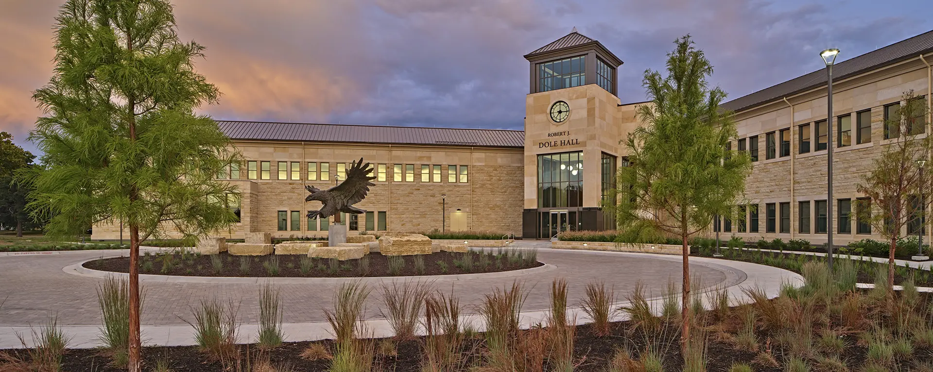 View of Washburn Law building