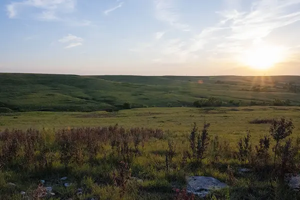 Flint hills scene.