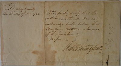 Autograph of Chief Justice John Jay