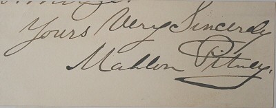 Autograph of Justice Mahlon Pitney