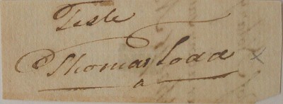 Autograph of Justice Thomas Todd