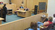 Photograph: Students participating in ITAP mock trial.