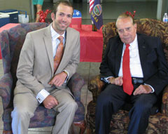 Photograph: Michael Fowler and Senator Bob Dole