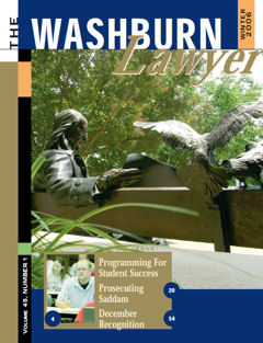 Graphic: Cover of volume 45, number 1 of Washburn Lawyer.