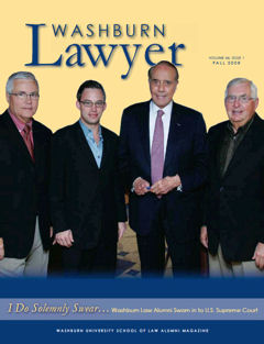 Graphic: Cover of volume 46, number 1 of Washburn Lawyer.